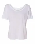 Bella + Canvas Ladies' Slouchy T-Shirt WHITE