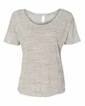 Bella + Canvas Ladies' Slouchy T-Shirt White Marble