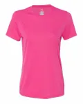 Hanes Ladies' Cool DRI with FreshIQ Performance T-Shirt Wow Pink