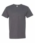 Jerzees Adult DRI-POWER ACTIVE Pocket T-Shirt Black Heather