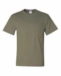 Jerzees Adult DRI-POWER ACTIVE Pocket T-Shirt Khaki