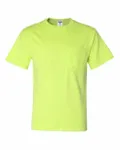 Jerzees Adult DRI-POWER ACTIVE Pocket T-Shirt SAFETY GREEN