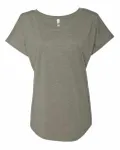 Next Level Apparel Ladies' Triblend Dolman T-Shirt Venetian Grey