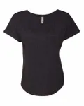 Next Level Apparel Ladies' Triblend Dolman T-Shirt VINTAGE BLACK