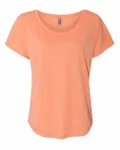 Next Level Apparel Ladies' Triblend Dolman T-Shirt Vintage Light Orange