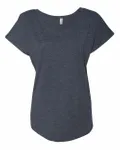 Next Level Apparel Ladies' Triblend Dolman T-Shirt VINTAGE NAVY