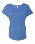 Next Level Apparel Ladies' Triblend Dolman T-Shirt VINTAGE ROYAL
