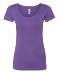 Next Level Apparel Ladies' Triblend Scoop Purple Rush