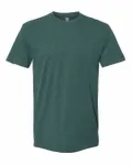 Next Level Apparel Men's Sueded Crew Heather Forest Green