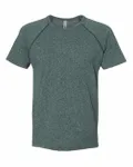 Next Level Apparel Men's Mock Twist Short-Sleeve Raglan T-Shirt Forest Green