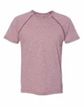 Next Level Apparel Men's Mock Twist Short-Sleeve Raglan T-Shirt Tech Maroon