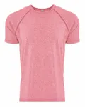 Next Level Apparel Men's Mock Twist Short-Sleeve Raglan T-Shirt Tech Pink