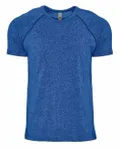 Next Level Apparel Men's Mock Twist Short-Sleeve Raglan T-Shirt Tech Royal