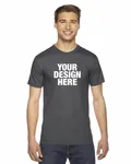 American Apparel Unisex Fine Jersey Short-Sleeve T-Shirt Asphalt