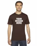 American Apparel Unisex Fine Jersey Short-Sleeve T-Shirt Brown