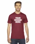 American Apparel Unisex Fine Jersey Short-Sleeve T-Shirt Cranberry