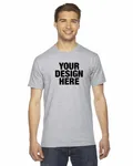 American Apparel Unisex Fine Jersey Short-Sleeve T-Shirt Heather Grey
