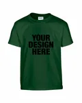 Gildan Youth Heavy Cotton T-Shirt Forest Green