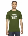 American Apparel Unisex Fine Jersey Short-Sleeve T-Shirt Olive