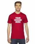 American Apparel Unisex Fine Jersey Short-Sleeve T-Shirt RED