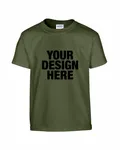 Gildan Youth Heavy Cotton T-Shirt Military Green