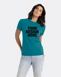 Next Level Apparel Unisex CVC Crewneck T-Shirt TEAL