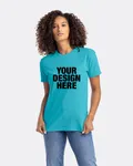 Next Level Apparel Unisex CVC Crewneck T-Shirt Bondi Blue