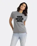 Next Level Apparel Unisex CVC Crewneck T-Shirt Dark Hthr Gray