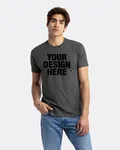 Next Level Apparel Unisex CVC Crewneck T-Shirt Hthr Heavy Metal