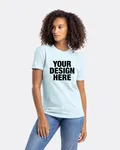 Next Level Apparel Unisex CVC Crewneck T-Shirt Ice Blue