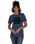 Hanes Unisex Perfect-T T-Shirt Heather Navy