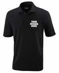 CORE365 Men's Tall Origin Performance Piqu Polo BLACK