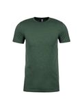 Next Level Apparel Men's Sueded Crew Hth Forest Green