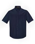 CORE365 Men's Tall Optimum Short-Sleeve Twill Shirt Classic Navy