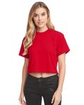 Next Level Apparel Ladies' Ideal Crop T-Shirt RED