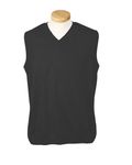 Devon & Jones Adult V-Neck Vest BLACK