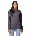 Hanes Unisex 6.1 oz. Tagless Long-Sleeve T-Shirt Charcoal Heather
