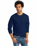 Hanes Unisex 6.1 oz. Tagless Long-Sleeve T-Shirt Navy