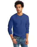 Hanes Unisex 6.1 oz. Tagless Long-Sleeve T-Shirt Deep Royal