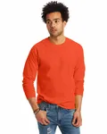 Hanes Unisex 6.1 oz. Tagless Long-Sleeve T-Shirt Orange