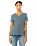 Bella + Canvas Ladies' Relaxed Heather CVC Jersey V-Neck T-Shirt Heather Slate