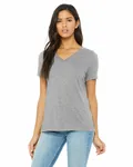 Bella + Canvas Ladies' Relaxed Heather CVC Jersey V-Neck T-Shirt Athletic Heather