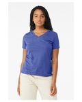 Bella + Canvas Ladies' Relaxed Heather CVC Jersey V-Neck T-Shirt Heather True Roy
