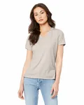Bella + Canvas Ladies' Relaxed Heather CVC Jersey V-Neck T-Shirt Heather Dust