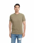 Next Level Apparel Men's Sueded Crew Military Green