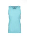 Next Level Apparel Men's Cotton Tank Tahiti Blue