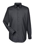 Devon & Jones Men's Crown Woven Collection RoyalDobby Shirt BLACK
