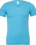 Bella + Canvas Unisex Triblend V-Neck T-Shirt Aqua Triblend