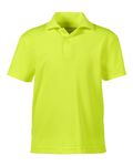 CORE365 Youth Origin Performance Piqu Polo SAFETY YELLOW