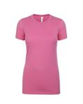 Next Level Apparel Ladies' CVC T-Shirt Hot Pink